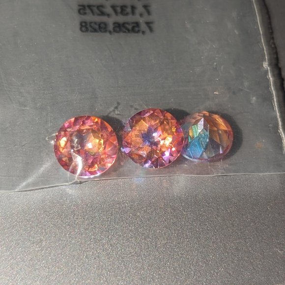 Brazillan "Social Butterfly" Treated Topaz (SET OF THREE) - Picture 2 of 5